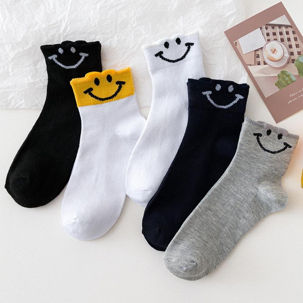 5 Paar, Damen, Weiche Socken, Mittelhohe Socken, Buchstaben-Socken, Warme Socken, Oberbekleidung, Hohe Socken, Lange Socken, Lange Socken, Sportsocken