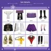 Anime Game Cosplay Costume Kujou Saraha Cosplay Full Set Performance Outfit Halloween Cosplay Outfit