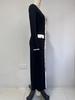 Women's Black & White Patchwork Slim-Fit Long Skirt Dress