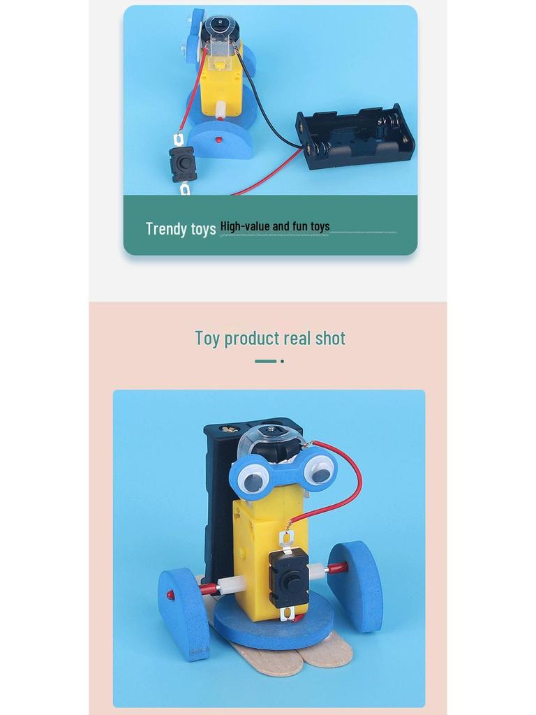 DIY Student Science Kit: Self-Assembly Walking Robot Puzzle