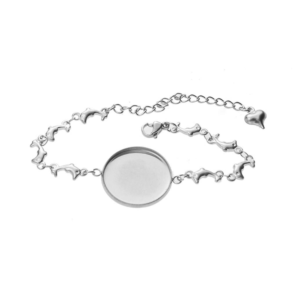 Lünetten Armbänder Leere Schale Armreifen für Schmuck DIY Basteln Lünetten Armband