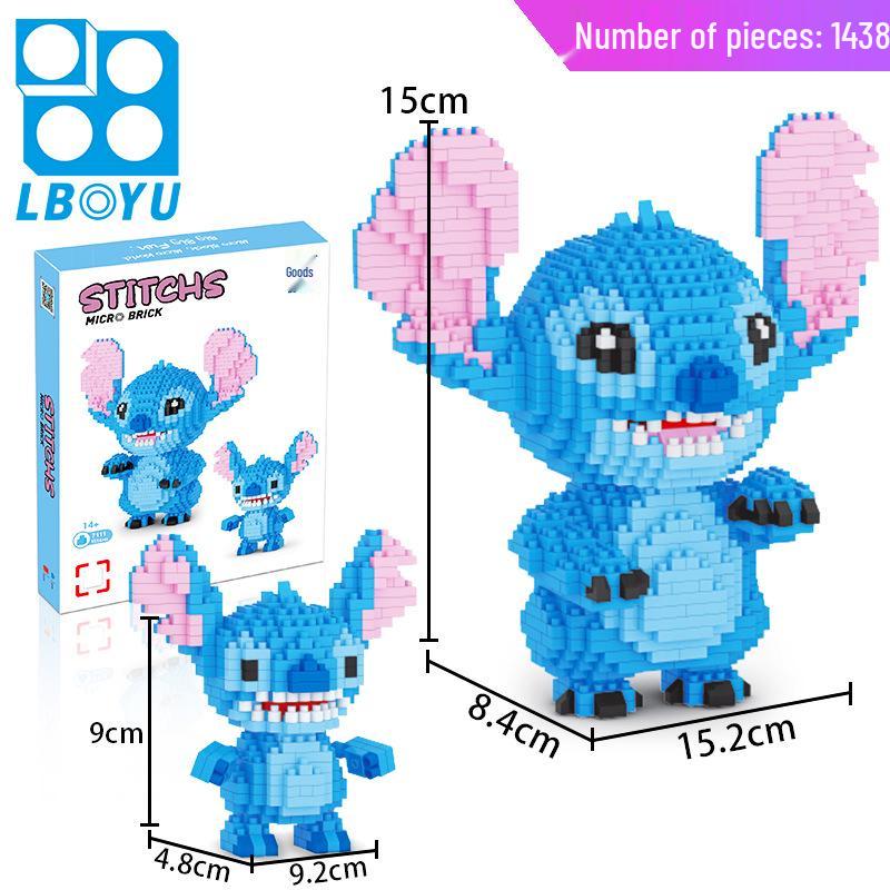 Le Bao Yu Educational Street Vendor Building Blocks for Kids and Adults – Micro Diamond Small Particles, One Piece