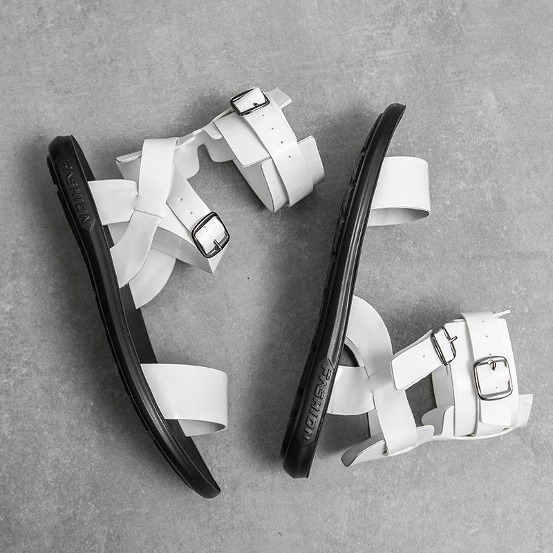 2024 Summer New Sandals Men Shoes Men's Fashion High Top Sandals Versatile Men's ROMAN SANDALS Non-slip Beach Summer Sandals