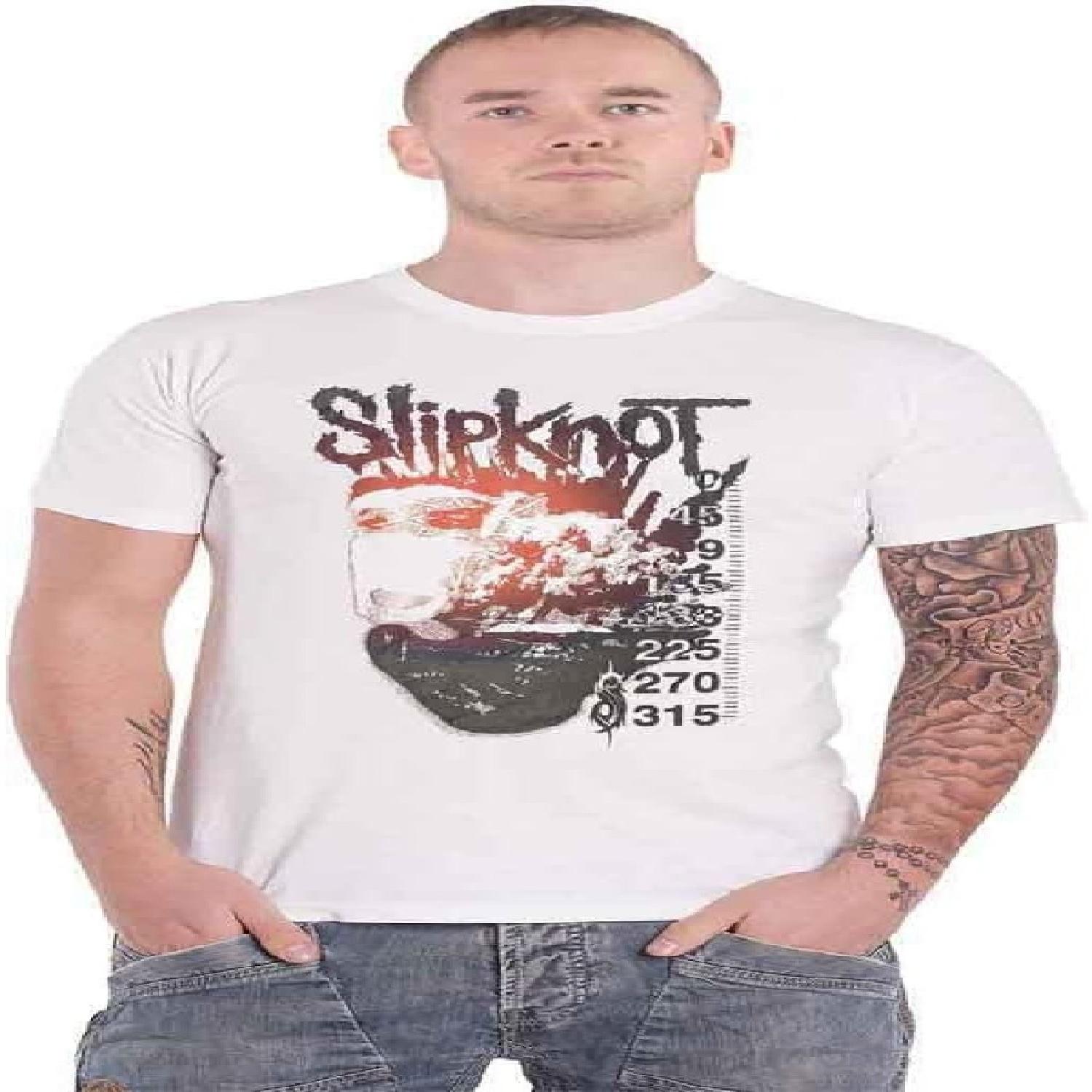 Slipknot T Shirt The End Band Logo Official Unisex White Size XL XXXXXL белый