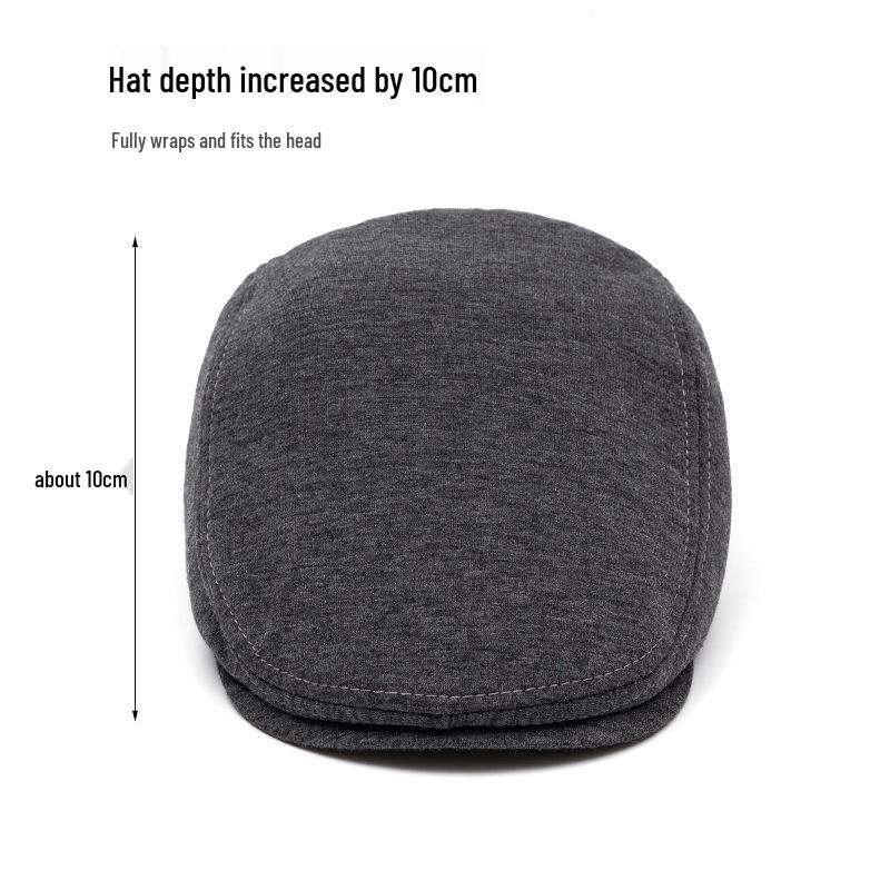 Herren Herbst/Winter Wollberet: Entenschnabelmütze, Newsboy-Mütze im britischen Stil, Warm und weich.