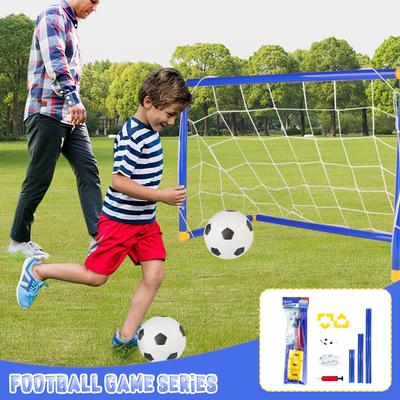 Indoor Outdoor Mini Folding Soccer Goal Net Plastic Football Post Frame Set Inflatable Kids Sport Toys For Indoor Outdoor Team Games
