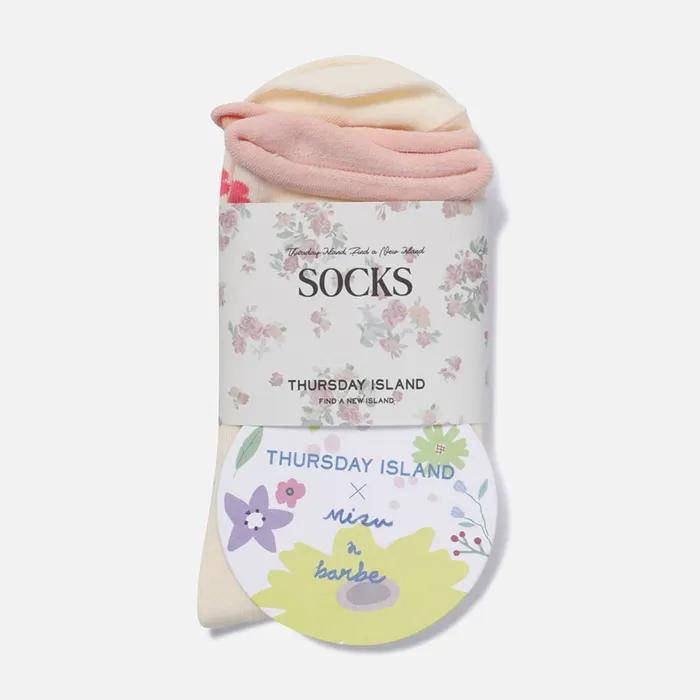 Big Flower Pattern Socks_T264MSC277W