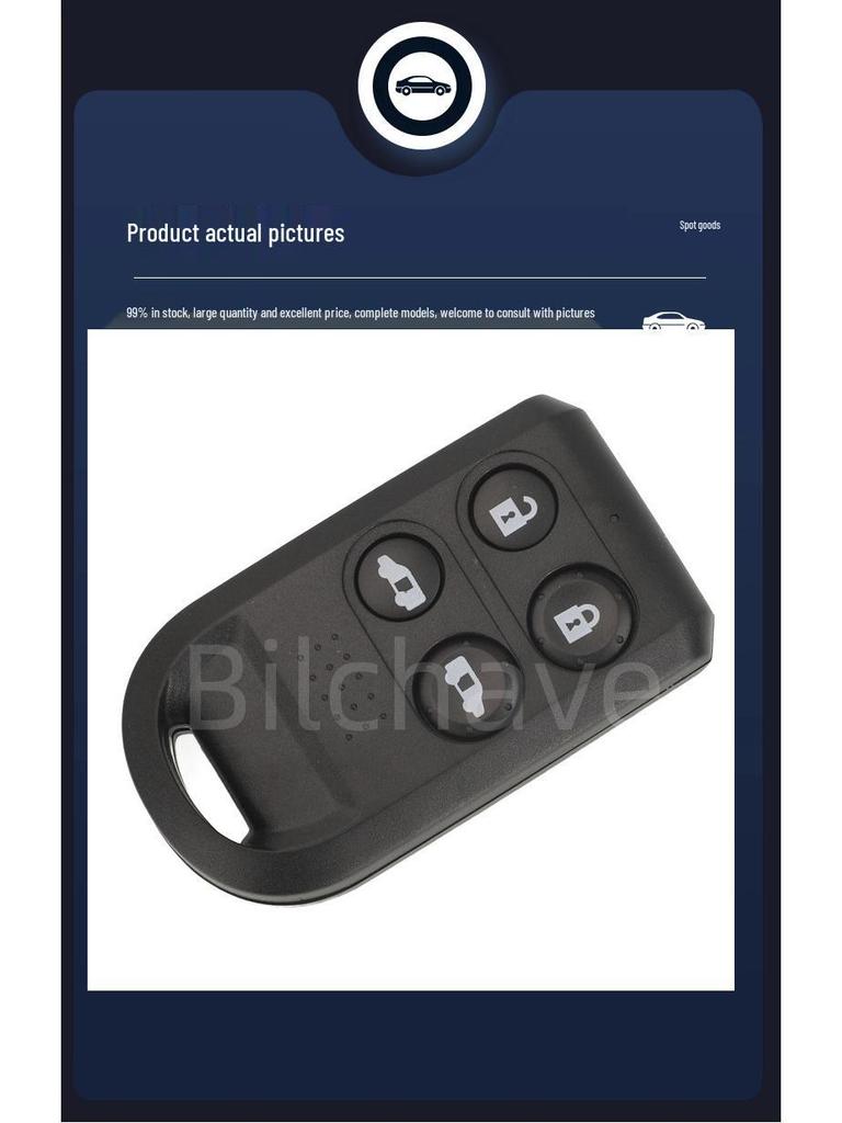 HL1K-5T: Compatible for 4-button Honda CR-V/Odyssey Car Remote Key (433MHz).