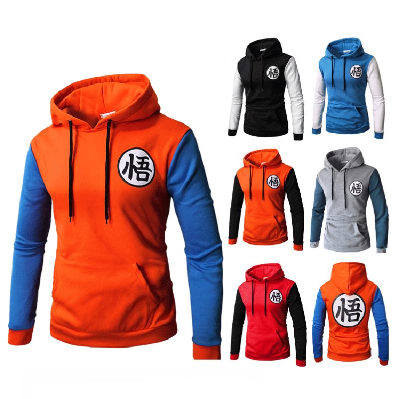 Warm Anime 3d Dragon Ball Z Son Goku Cosplay Jacket Sweatshirt Thick Coat Hoodie