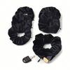 Gomas de terciopelo con bolsillo con cremallera para el pelo para mujer, Scrunchie oculto para el pelo, Sujetador de coleta, Bandas elásticas, Regalo para amiga