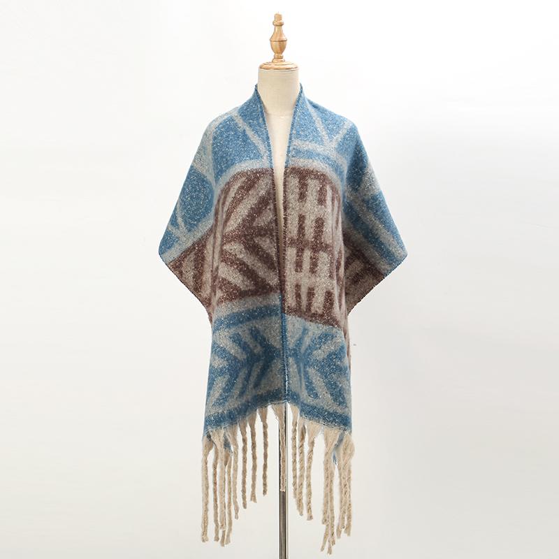 Winter Thick Pashmina Shawls Tassels Scarf Woman Warmer Scarves Fashion Long Wraps Cashmere Like Muffler Neckerchief Bandelet