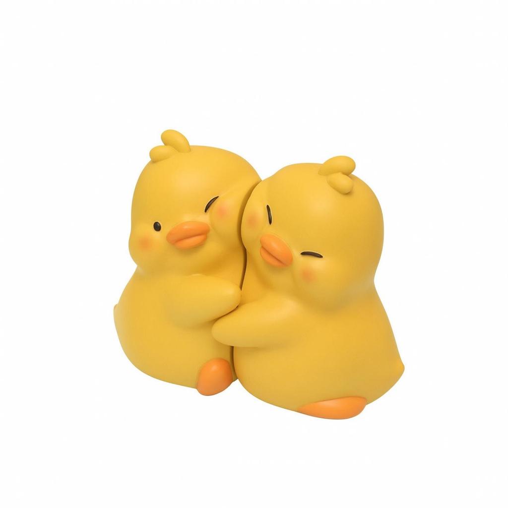 Duck Statue Set Romantic Desktop Ornament Playful for Bedside Table, Couples