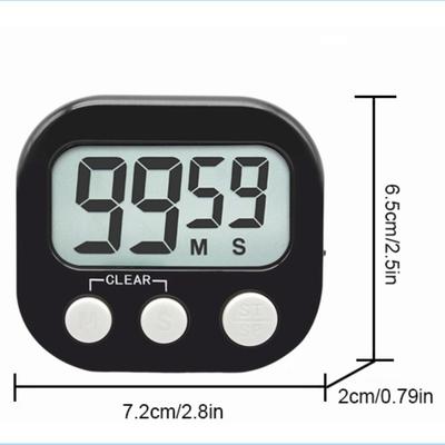 Multicolored Magnetic Back Digital Timer ON/Off Switch Minute Second Classroom Timer Multicolored Count Up Kitchen Timer Cooking