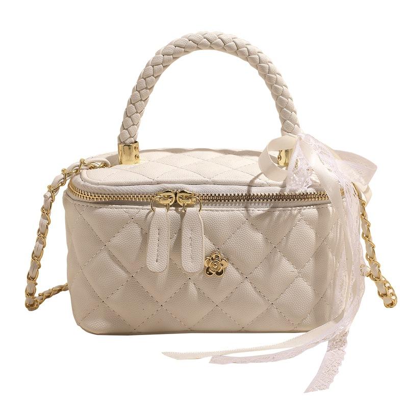 Popular small bag women's new summer portable diamond chain bag versatile box shoulder messenger bag