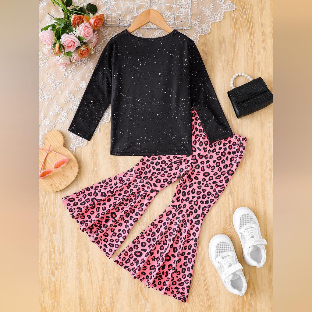 Kids' Long-Sleeve Top Set - Casual, Stylish & Versatile Children's Outfit