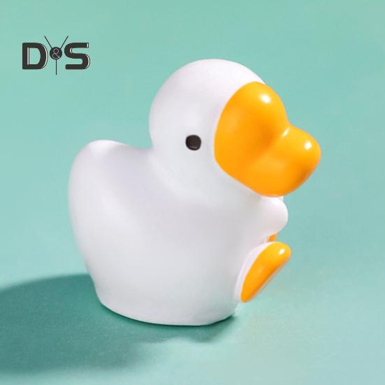 6 Pcs Mini Goose Figurines Resin Miniature White Goose Statues Bonsai Planter Goose Ornament for Micro Landscape Fairy Garden Decor