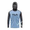 HUK Mens Quick Dry Fishing Hoodie With Face Cover UPF Lightweight Wear