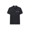 Casual Sports Breathable Short Sleeve Polo Shirt Men Tops Navy-Blue F11M028128G-NV