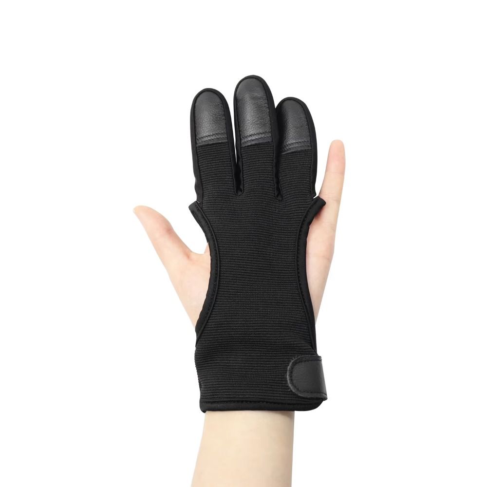 Breathable Recurve Bow Gloves Non-Slip Shooting Hand Guard  Beginners Use