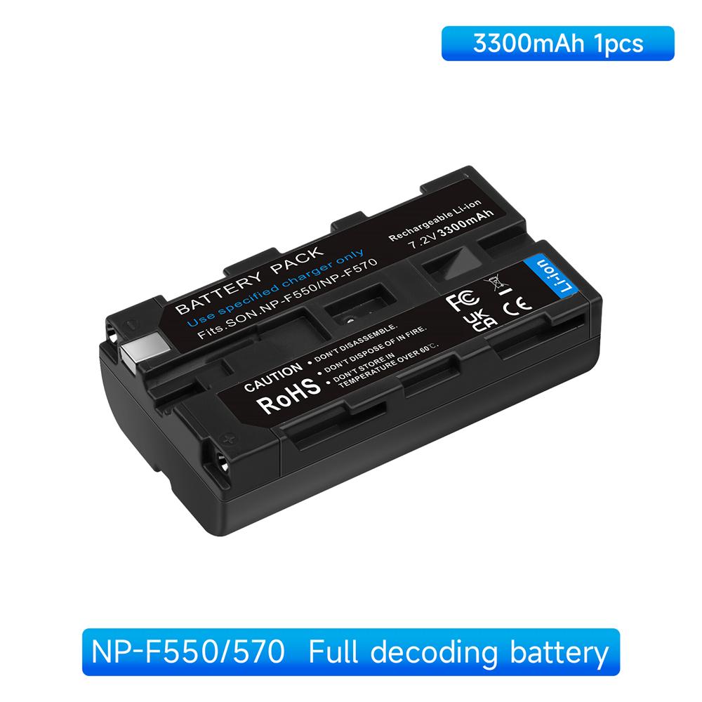 

NPF550 NPF570 NPF970 NP F550 F570 F330 NP F970 F770 F960 Аккумулятор для камеры 3300 мАч для аккумуляторов Sony CCD-SC55 TR516 TR716 TR818 чёрный
