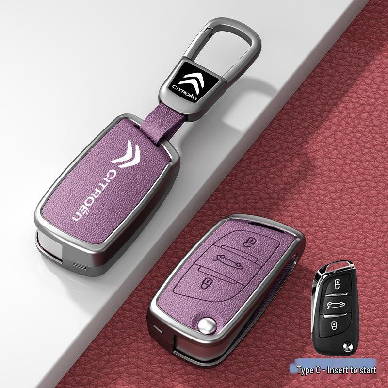 Car Key Cover & Buckle for Citroen C3XR, C4L, Tianyi, C5, C4 Sega, Elysee, C6 Models