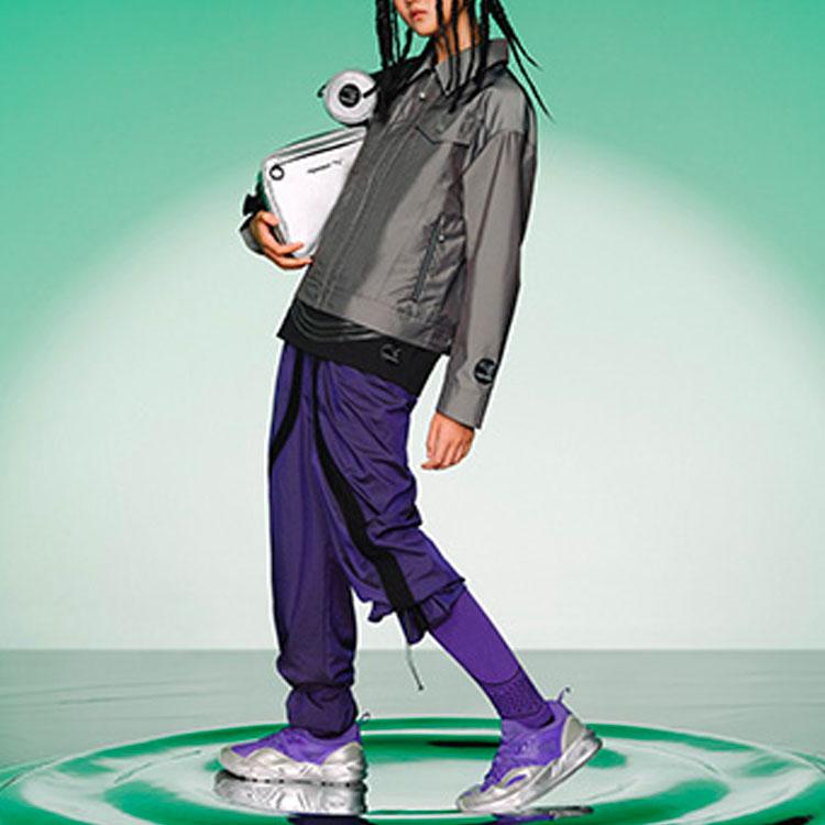 Puma X PRONOUNCE High-Waisted Joggers with Color Block Design Women Bottoms Purple 534042-74