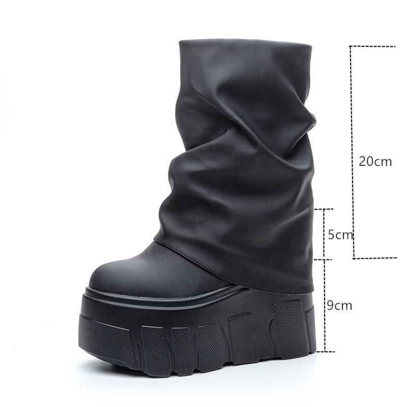 Fashion AIYUQI Trouser Boots Ladies 2025 New Designer Women's Ankle Boots Trend Platform High Heel Boots Women