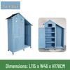 Outdoor Anti-Corrosion Sunscreen Storage Cabinet for Garden and Courtyard