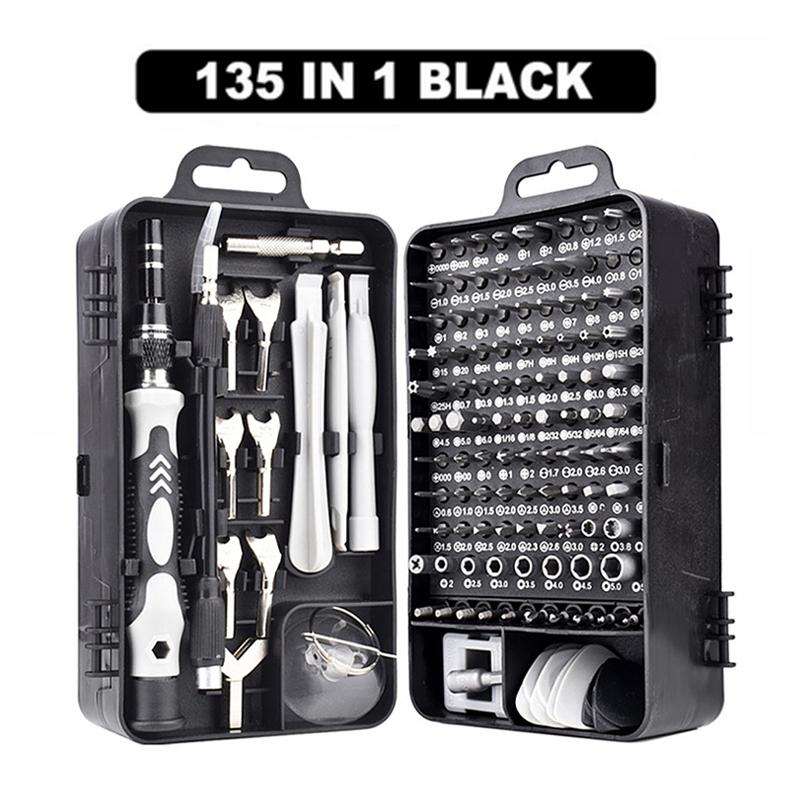 135 In 1 S2 Precision Screwdriver Set Electronics Magnetic Repair Tool Kit Micro for Computer, PC, Laptop, Phone, Mac