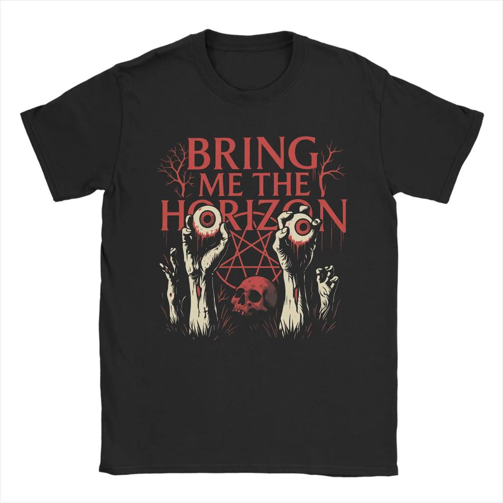 BMTH Bring Me The Horizon Metalcore TShirt Men Fashion Cotton Tee Shirt O Neck Short Sleeve T Shirts S4XLClothing
