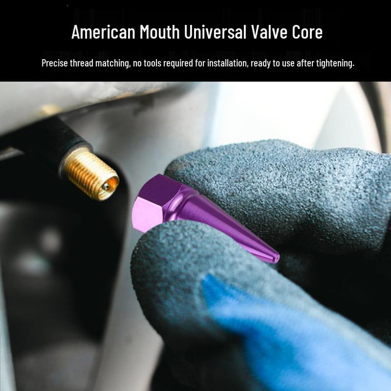 Aluminum Alloy Hexagonal Car Tire Valve Cap, Dustproof & Universal Fit