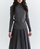 Peulleio Wholegarment Turtleneck Knit _ Dark Grey