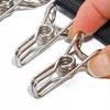 Simple and Multifunctional Storage Spring Stainless Steel Clip, Portable and Foldable Travel Coat, Hat, Sock Storage Rack