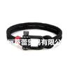 Stainless Steel U-shaped Sports Buckle Contrasting Color Milan Rope Outdoor Survival Horseshoe Buckle Bracelet