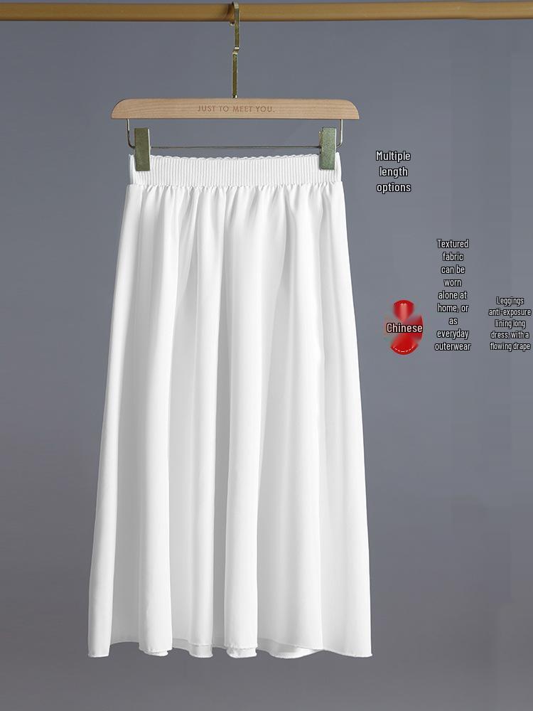Elegant Anti-Static Chiffon Hanfu Petticoat Skirt Lining
