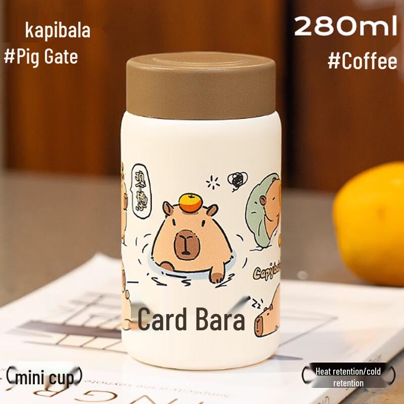 Dilabel Mini Portable Capybara 316L Stainless Steel Insulated Tumbler