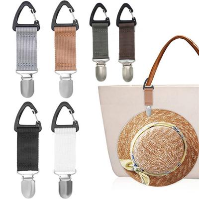 Travel Handbag Hat Clip Portable Anti-slip Outdoor Sun Hat Hanging Organizer Suitcase Backpack Cap Gloves Holder Beach Hat Fasteners for Shoulder Bag