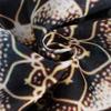 1Pc Black Gold Mandala Cushion Cover, Boho Intricate Floral Throw Pillow Case, Aesthetic Home Decor For Sofa Bedroom Living Room