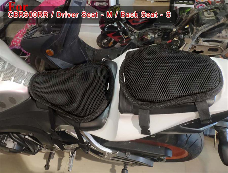 3 Layer Net Seat Cover Non-slip Breathable for Motorcycle Size S