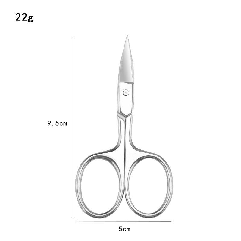 Russian-Style Stainless Steel Cuticle Nippers & Eyebrow Trimmers - Pointed Tip Beauty Scissors