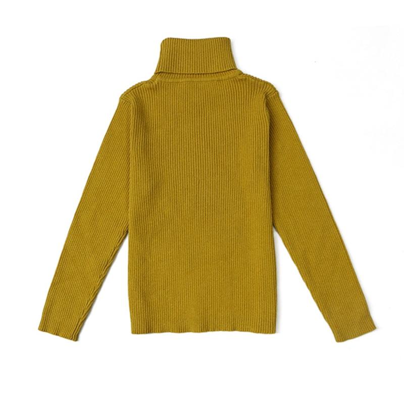 

Свитер для малышей 1-7 лет, однотонный пуловер, водолазка, теплый свитер 80