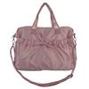 Stylish Urban Crossbody Bag For Women Casual Canvas Nylon Handbag With Bow Detail