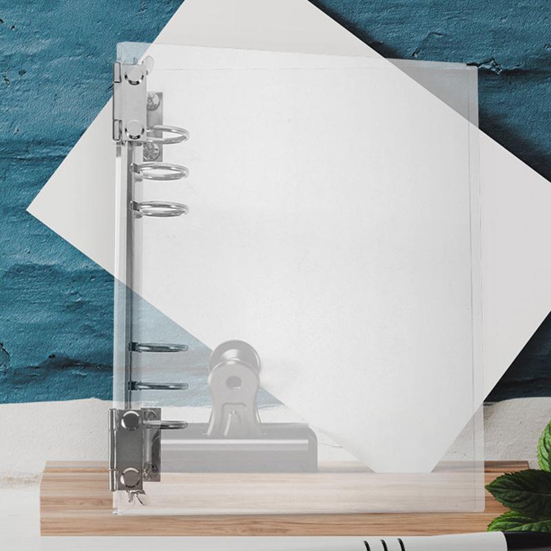A5 Textbook Transparent Cover Notebook Cover Binder Shell Clear Binder Cover Acrylic View Binder Reusable Student Notebook Shell