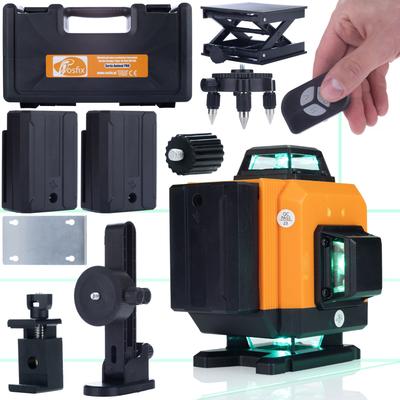 Laser-Wasserwaage Orange Tiger ROT16L – 16 Laserlinien | Selbstnivellierend | Leistungsstarke 3500mAh-Akkus