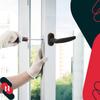 Window Handle for Balcony Doors Brown Spindle 35 MM