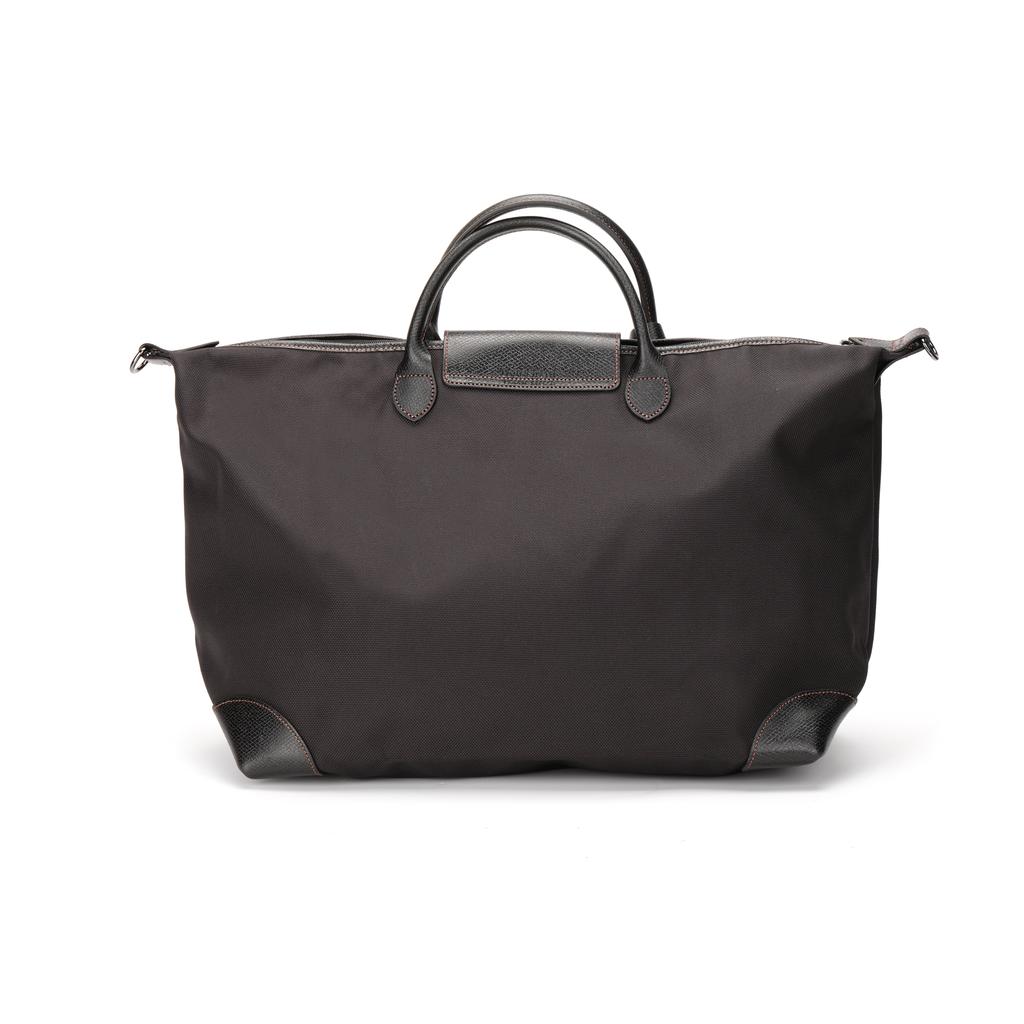 Longchamp Boxford 45 Short Handle Casual Fabric Dumpling Bag Shoulder Tote Large Unisex bags Black 1624080001