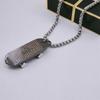 Skateboard Men Jewelry Hip hop Punk Couple Necklace Cross Pendant Stainless Steel Necklace Letter