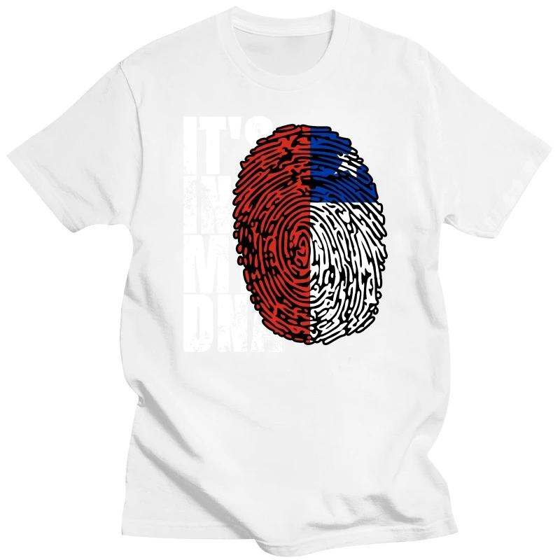 

It s In My DNA Chilean Cool Chile Flag T Shirts Summer Graphic Streetwear Short Sleeve Birthday Gifts T-shirt Mens Clothing XXXXXL серый