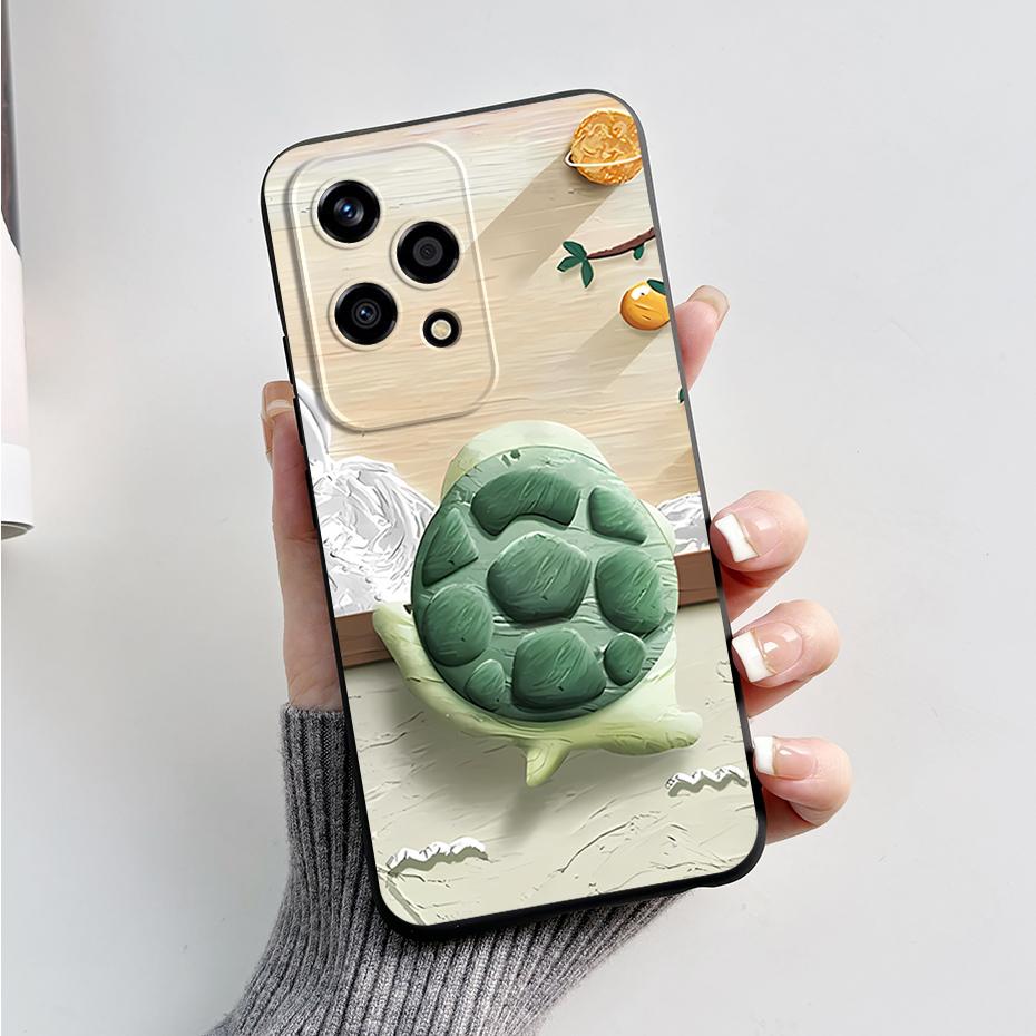 For Honor 200 Lite Case Stylish Painted Silicone TPU Phone Back Cover for Honor 200 Lite 5G Soft Case Honor200Lite 200Lite Funda