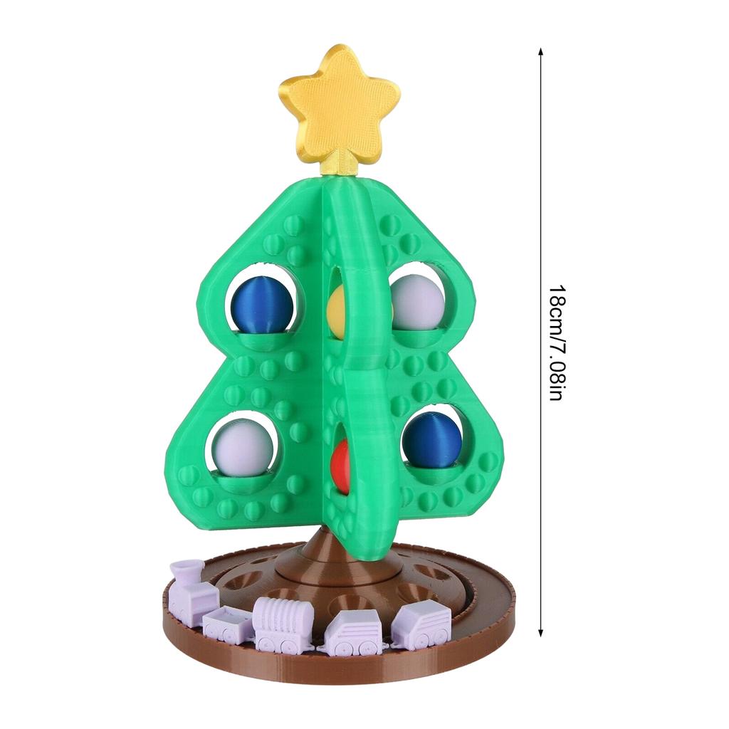 Christmas Tree Train Ornament 3D Printed Ornament Eco-Friendly PLA Material Holiday Decor Gift For Kids And Collectors